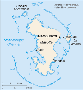 Map of Mayotte