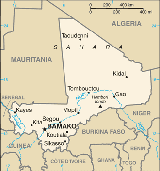 Map of Mali