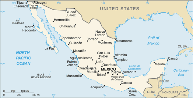 Map of Mexico